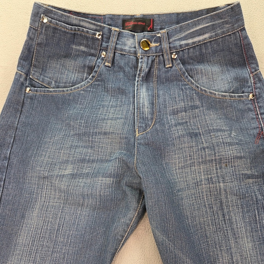 VTG Levis Engineered Jeans Mens Blue Med Wash Straight Japan Twisted Fits 27x26 - Picture 11 of 16